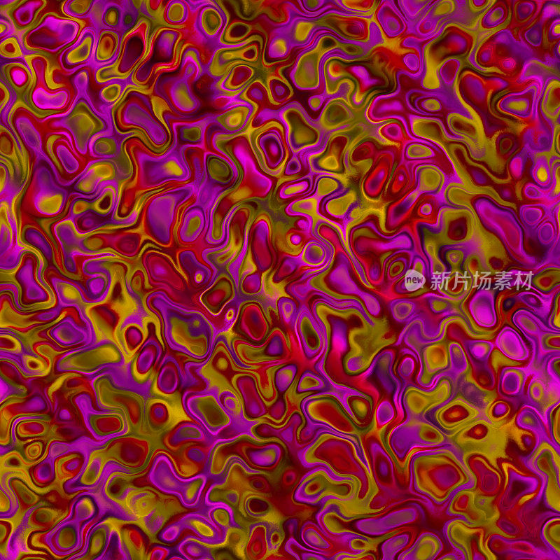 抽象的颜色分形大理石精神- HD无缝瓷砖图案- 17